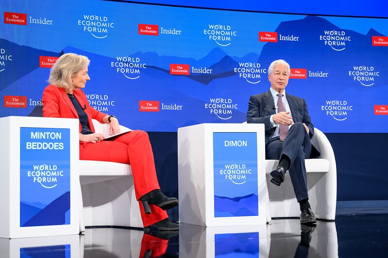 Jamie Dimon, Chairman and CEO of JPMorgan Chase, in conversation with Zanny Minton Beddoes, Editor-in-Chief of The Economist.
