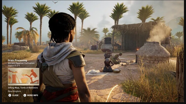 Assassin’s Creed Origins educational mode, avec 75 séquences historiques de 5 à 25 minutes.