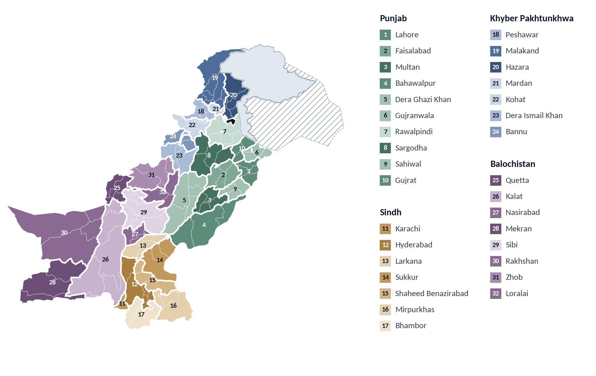 What an ambitious administrative map would look like with more than 20 provincial divisions