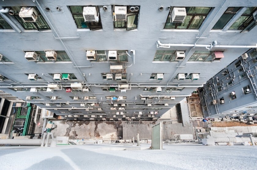 Un immeuble à Hong Kong.