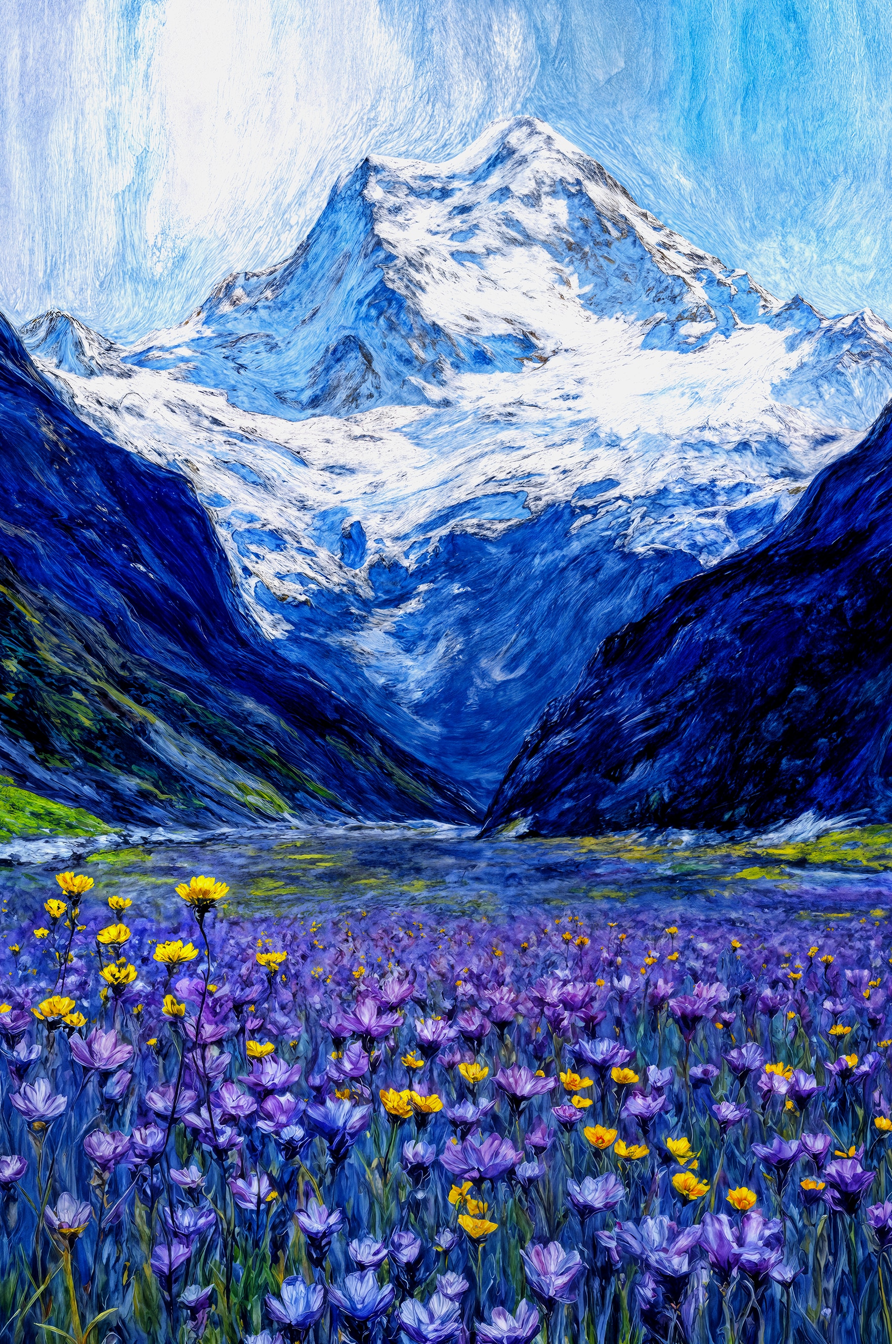 Chromatic Valley, a work of art by artist and technologist Ronen Tanchum.