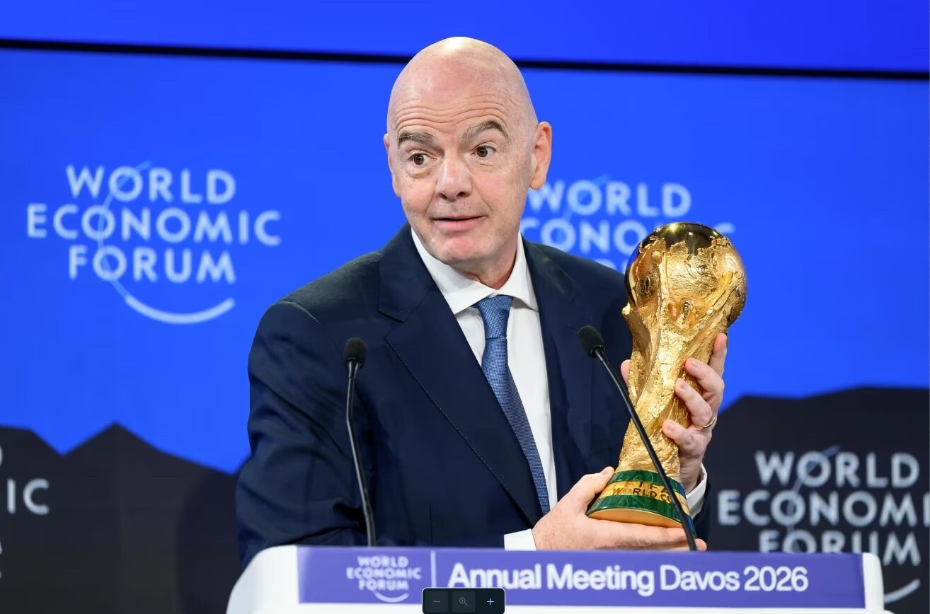 Gianni Infantino en Davos.
