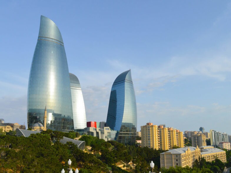 Bakou, capitale de l'Azerbaïdjan.