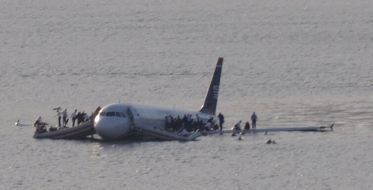 Vol 1549 d’US Airways dans Hudson River à New York.