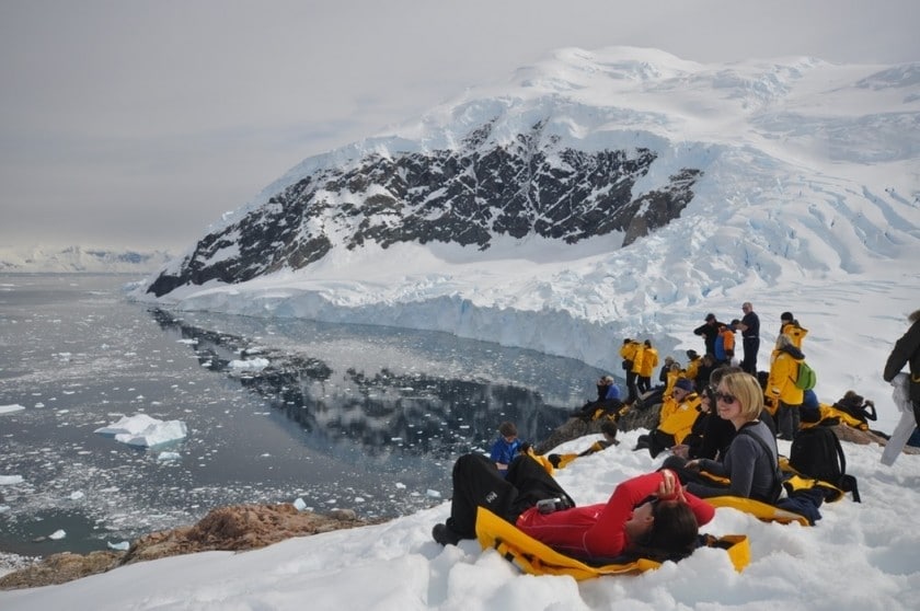 Touristes en Antarctique