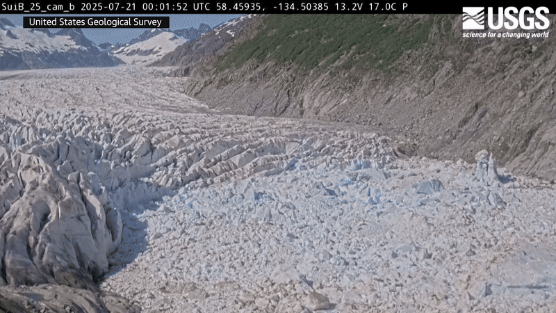 Mendenhall Glacier timelapse.