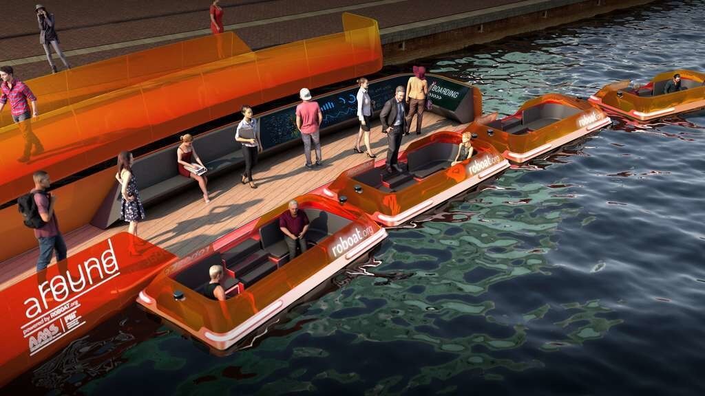 Les passagers embarqueront grâce à des rampes flottantes accolées au quai.