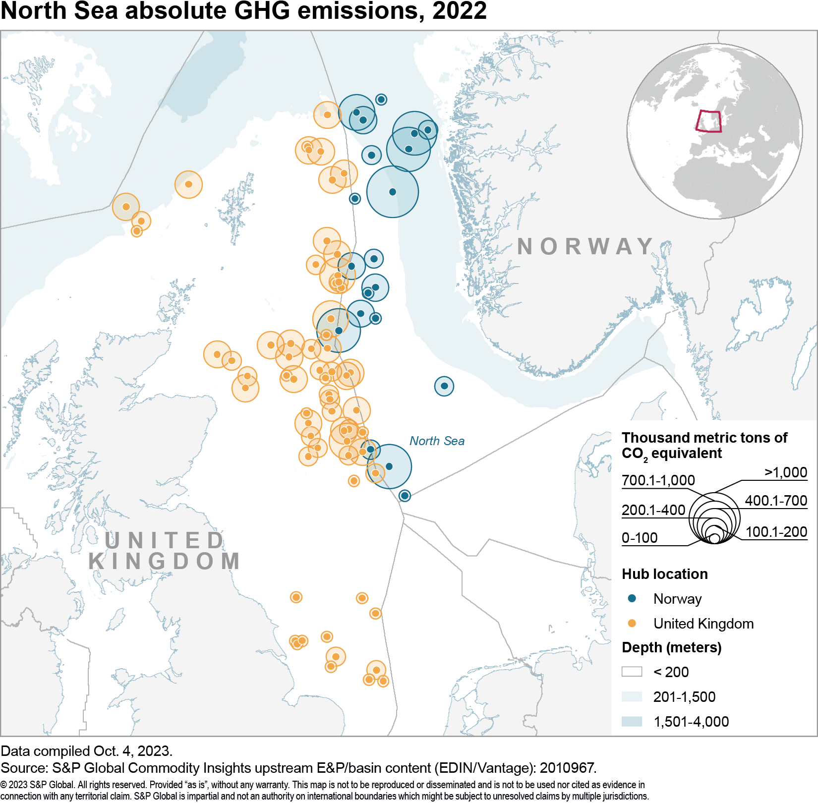 The amount of greenhouse gas emissions produced in the production of oil and other commodities can vary drastically.