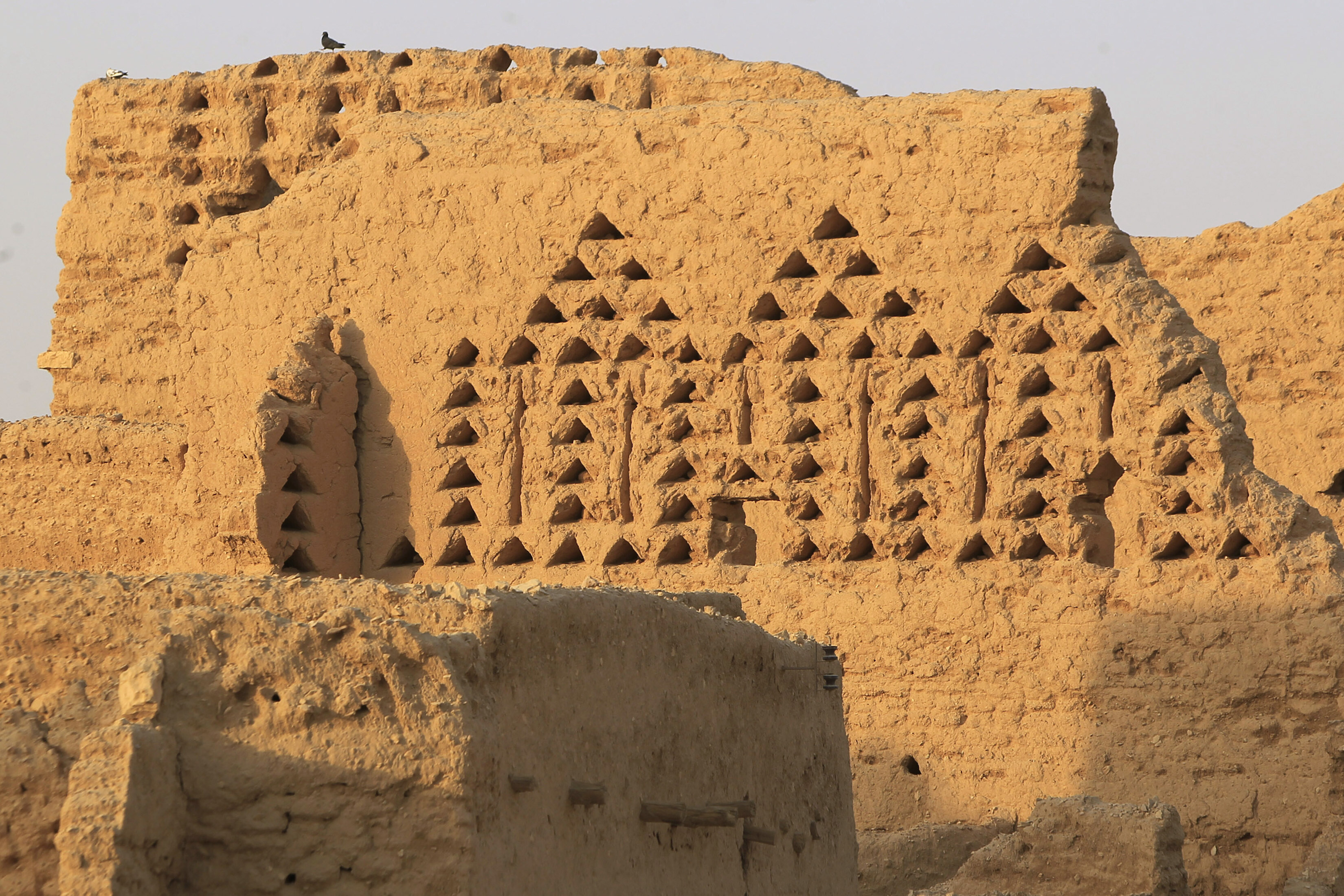 Vista de las ruinas de la ciudad de Diriyah en proceso de restauración en 2012.