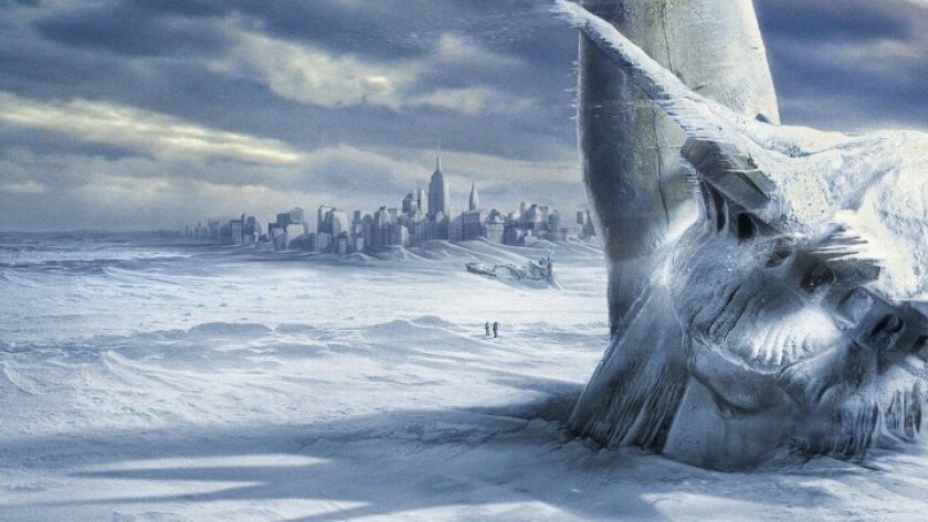 Un refroidissement brutal survient après l'arrêt du Gulf Stream, dans le scénario catastrophe du film