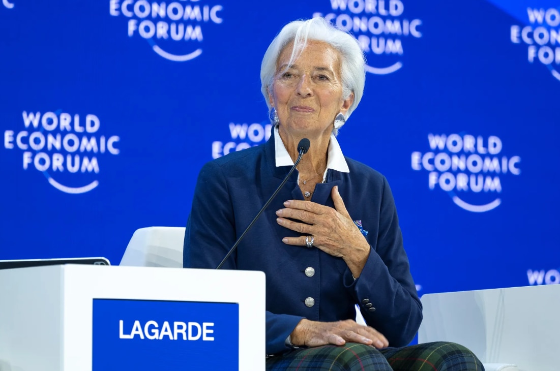 Global Economic Outlook session with Albert Bourla, Chairman and CEO, Pfizer, USA; Andrew R. Sorkin, Editor-at-Large; Columnist, New York Times, USA; Christine Lagarde, President of the European Central Bank, Frankfurt; Kristalina Georgieva, Managing Director, International Monetary Fund (IMF); Mohammed Al-Jadaan, Minister of Finance of Saudi Arabia; Ngozi Okonjo-Iweala, Director-General, World Trade Organization (WTO), Geneva