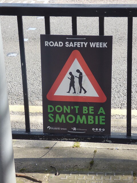 Road Safety Week – Don’t be a Smombie – Stafford Street, Wolverhampton