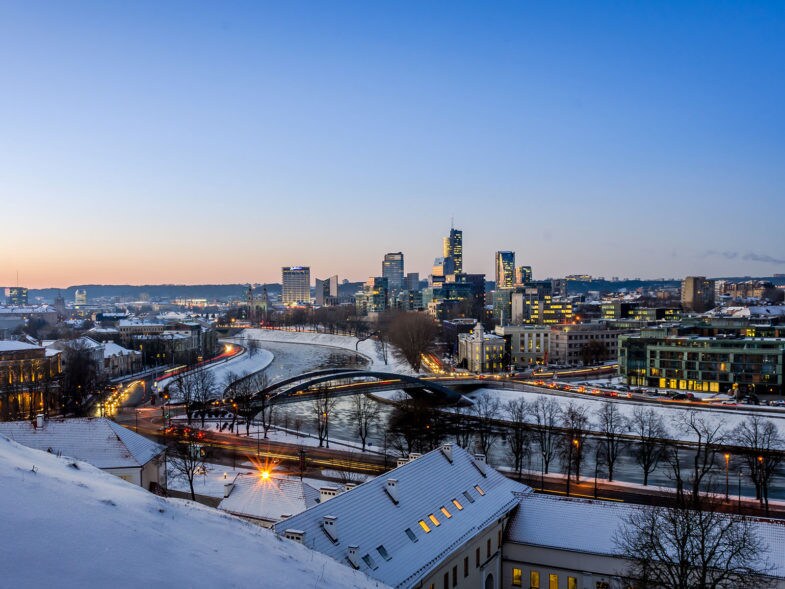 Vilnius en hiver.