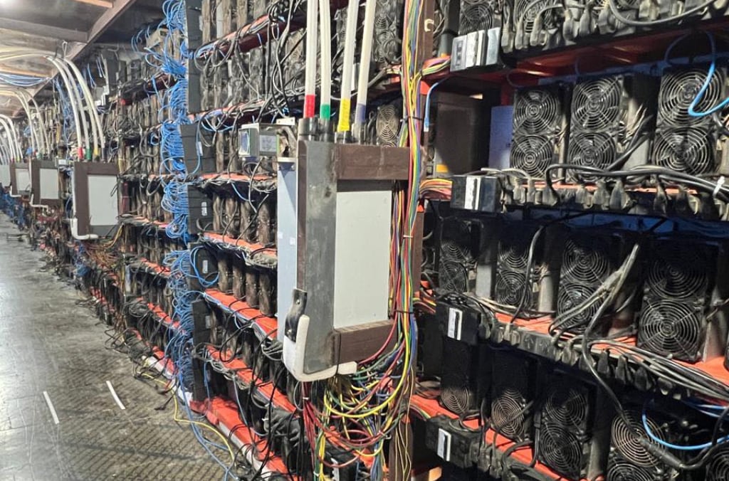 One of 25 cryptocurrency mining centres run by Asian organized crime groups in Angola