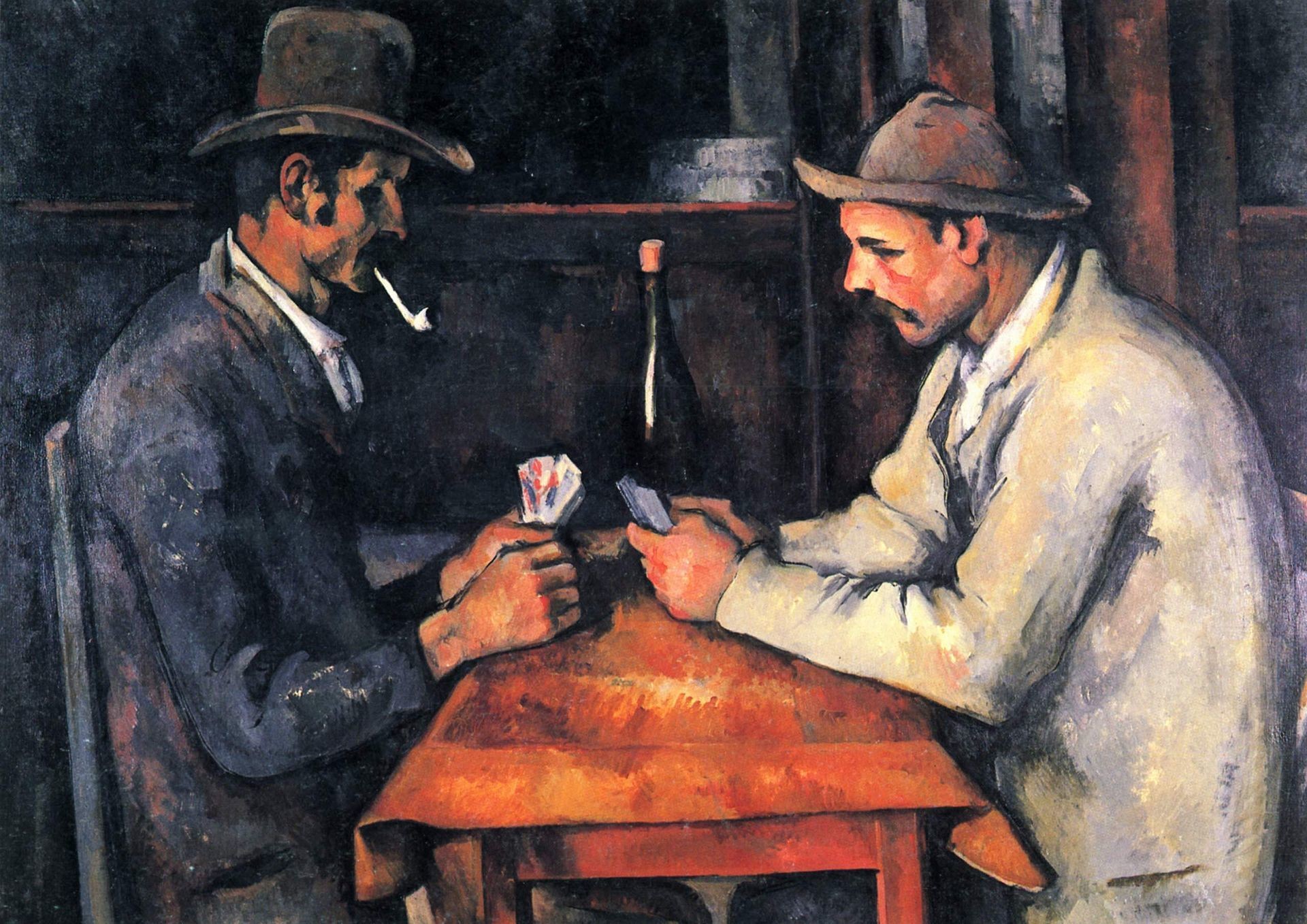  The Card Players series was painted in Cézanne's final period in the early 1890s                          