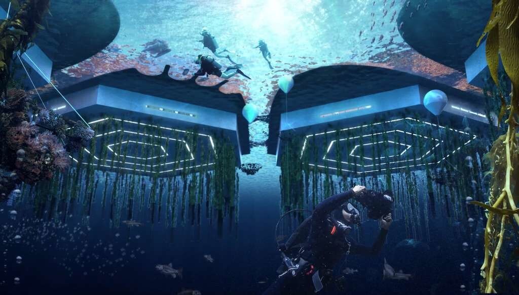 Des algues et fruits de mer seront élevés dans des fermes aquatiques verticales