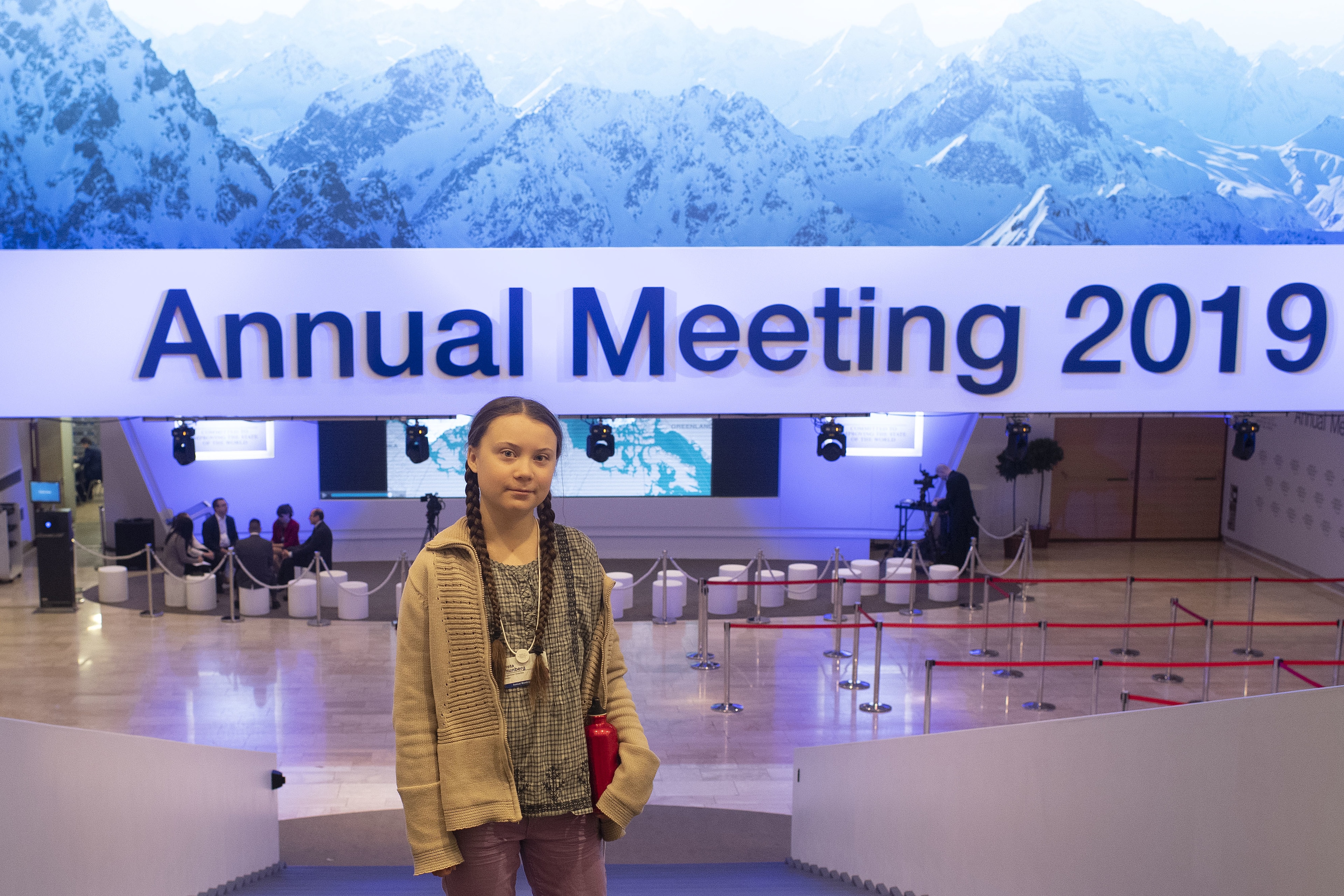 Greta Thunbergs (SWE) at the Annual Meeting 2019 of the World Economic Forum in Davos, January 25, 2019. Congress Cenre. Copyright by World Economic Forum / Valeriano Di Domenico