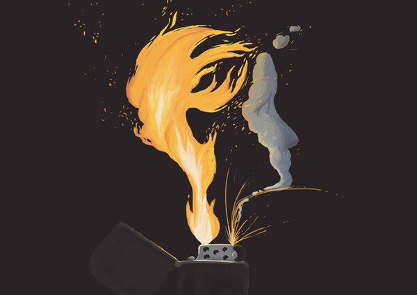 Allumer un briquet récalcitrant demande plus de réflexion qu’il n’y paraît.
