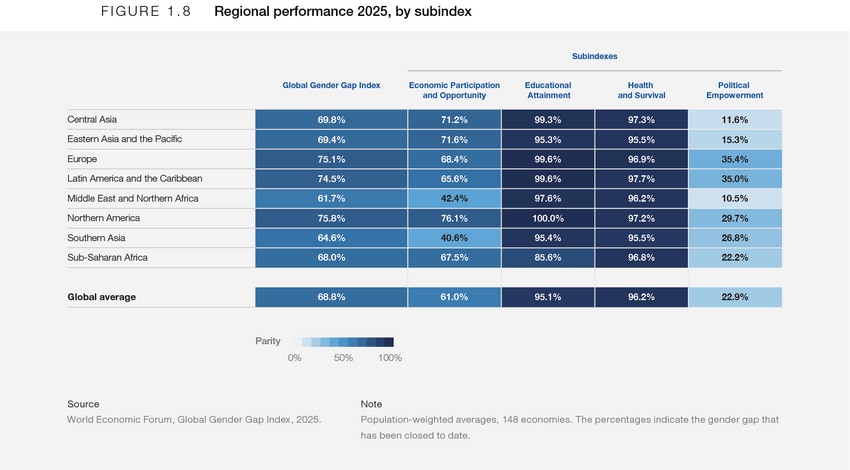BENCHMARKING GENDER GAPS 2025 visual data 3