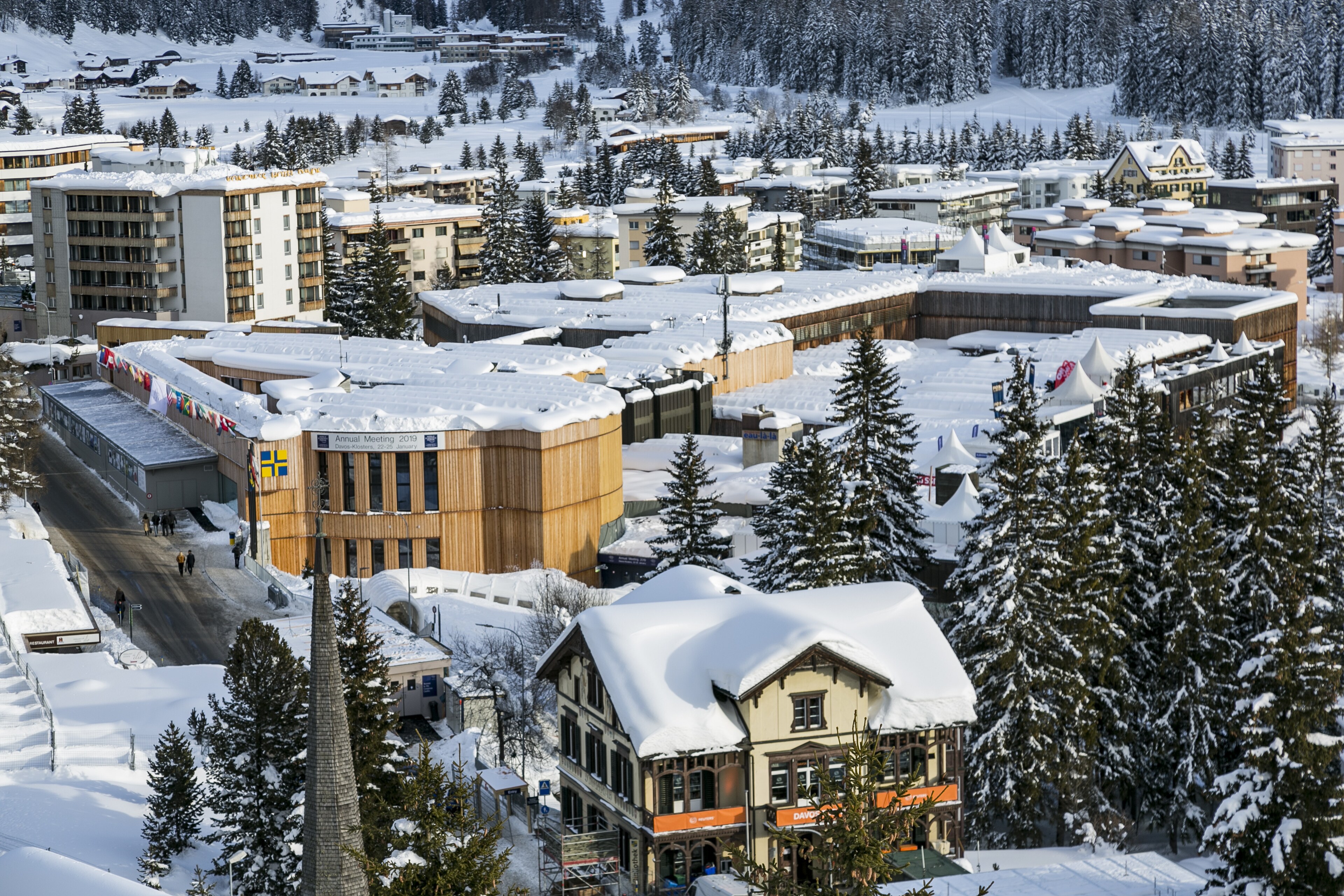 Impressions from the Annual Meeting 2019 of the World Economic Forum in Davos, January 20, 2019.Copyright by World Economic Forum / Benedikt von Loebell