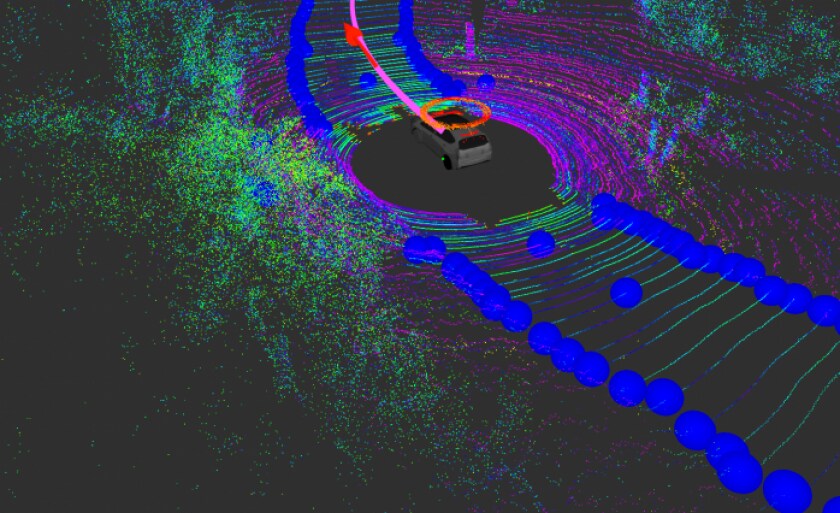 MapLite utilise des capteurs ainsi que la technologie LIDAR pour déplacer la voiture