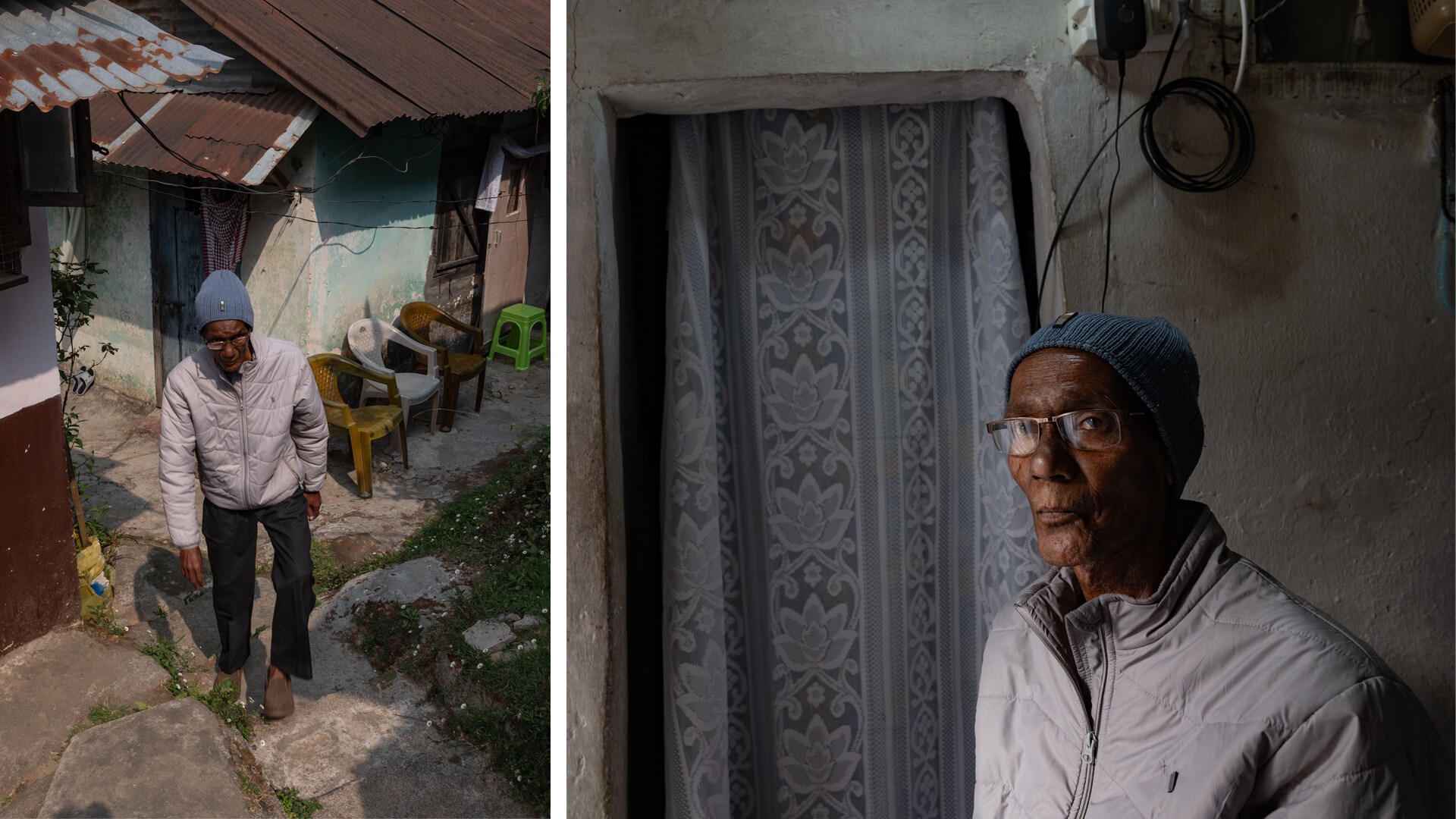 Ikram Ali at his house in Shillong. Delays in diagnosis and referrals meant he sought care across multiple facilities before reaching specialist treatment.