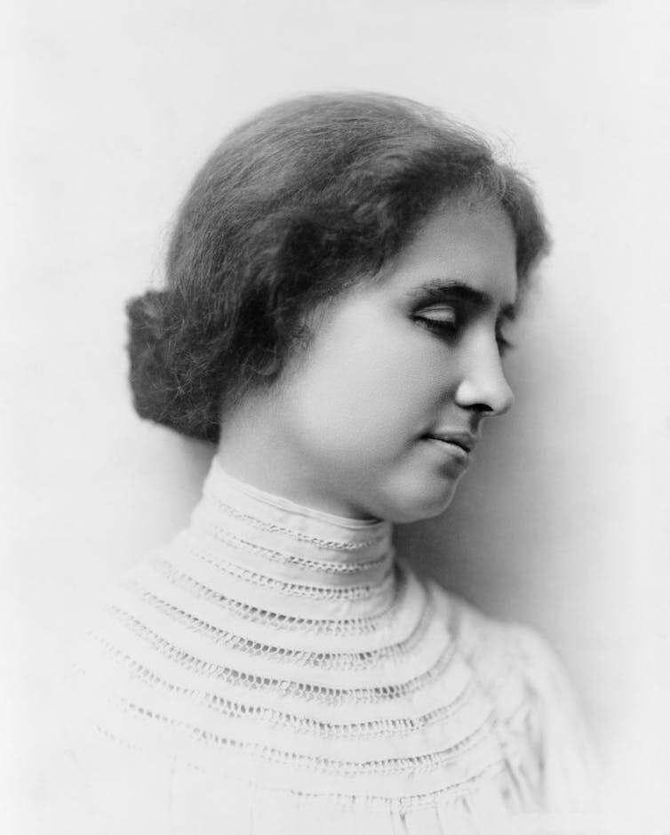 Helen Keller.