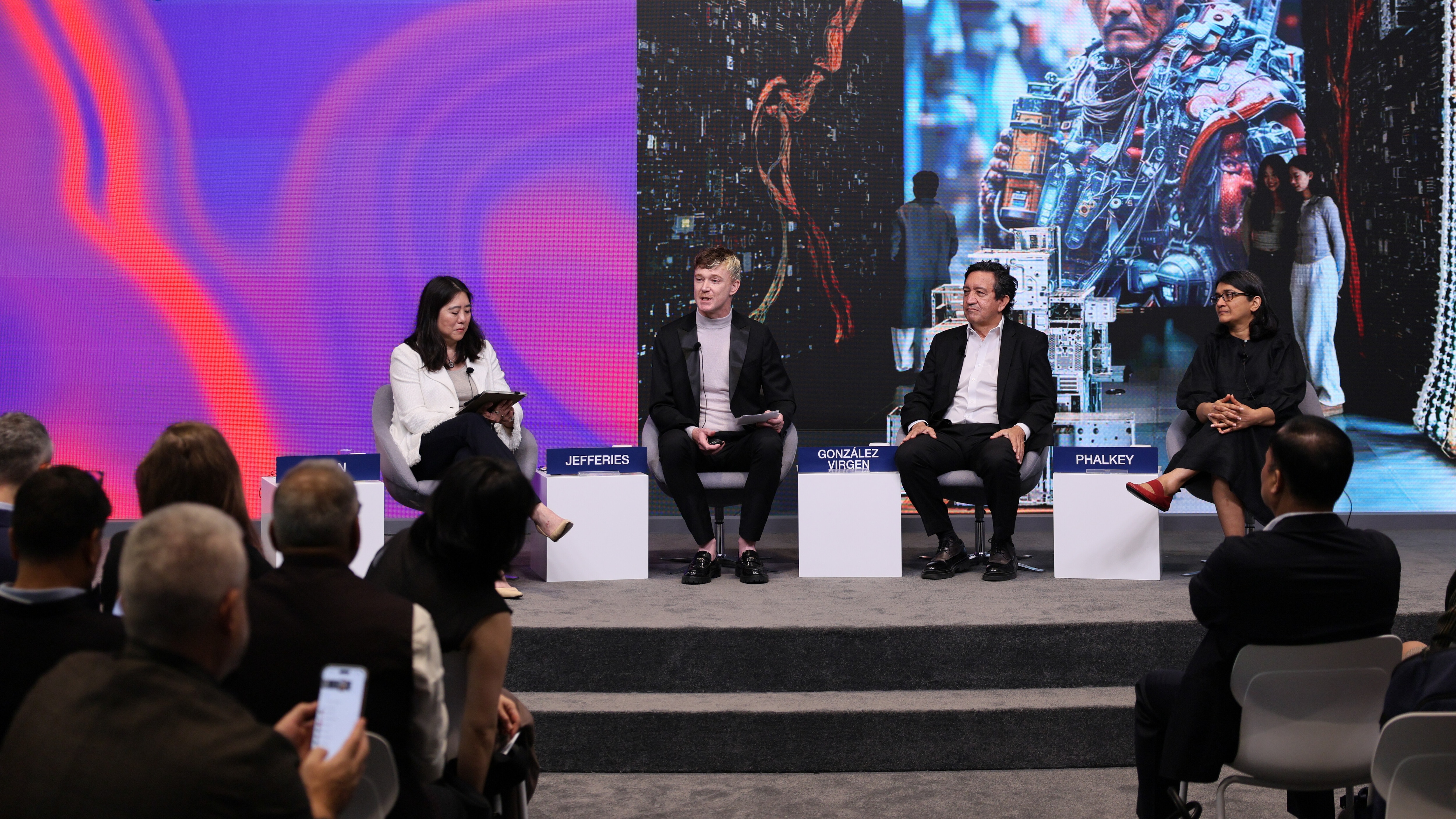 Curiosity as Catalyst session with Jahnavi Phalkey, Director, Science Gallery Bengaluru, India; Miguel Alejandro González Virgen, Director, Science Gallery Monterrey, Science Gallery International, Ireland; Ryan Jefferies, Director, Science Gallery Melbourne, Australia; Vanessa Chan, Inaugural Vice-Dean Innovation & Entrepreneurship, University of Pennsylvania, USA during the Annual Meeting of the New Champions in Dalian, People's Republic of China, on 23/6/2026 from 09:00 to 09:30 in the Dalian International Conference Center - Betazone (Zone C), Betazone. (betazone/science gallery). ©2026 World Economic Forum