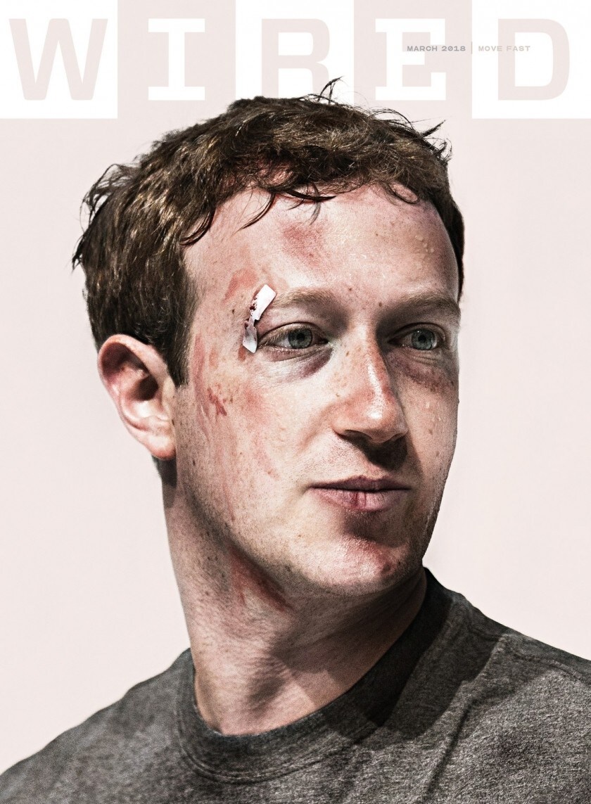 Couverture d'un numéro du magazine Wired de février 2018
