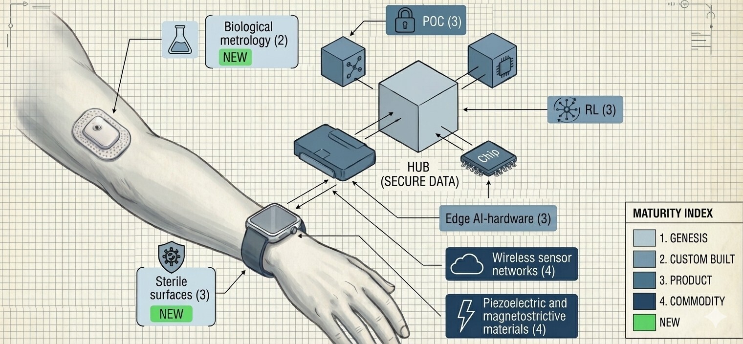 The underlying technologies of wearables and their maturity