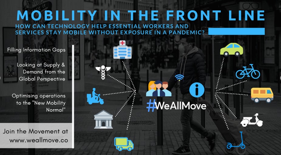 The platform will collapse private, public and joint mobility services into a single search and outreach engine ensuring business continuity for mobility companies and that essential employees can get to work