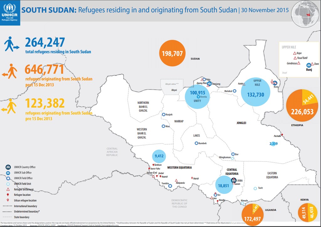 151217-南スーダンの難民、UNHCR