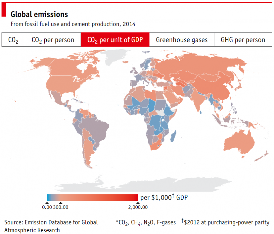 Which countries have the most work to do to meet the Paris Agreement