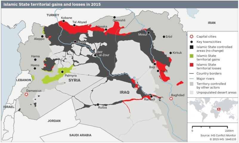 1512B43-ISIS territory lost in 2015 map IHS